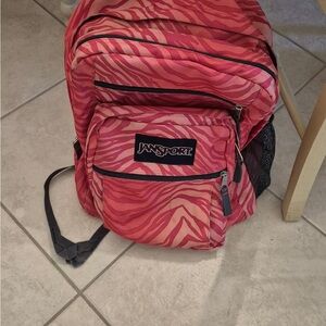 JanSport Vibrant Pink Zebra Backpack